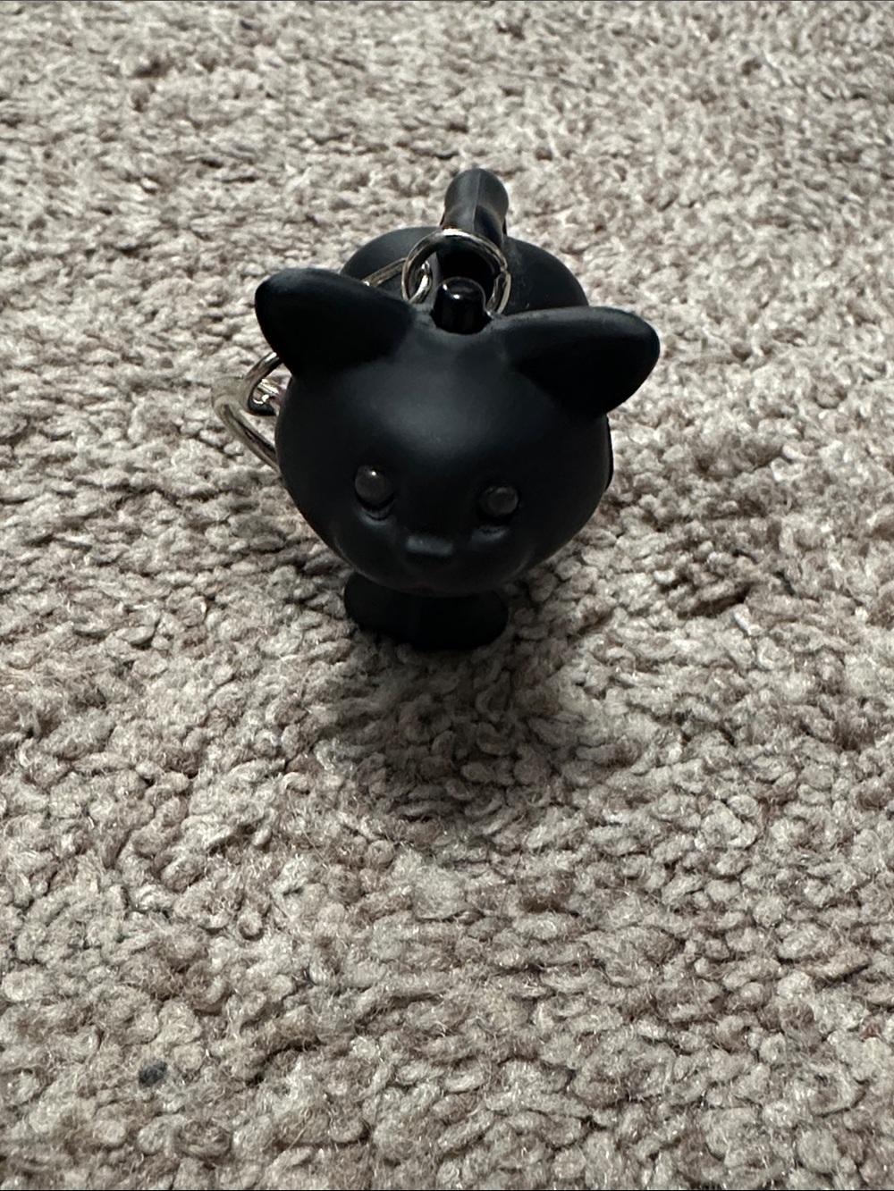 Black Cat Light-Up Keychain